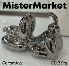 Figura Perro Globo 20,3cm Jugando Deco Estatua Ceramica Zn en internet