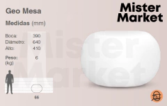 Geo Mesa Luminosa Grande Jardin Rayun - comprar online