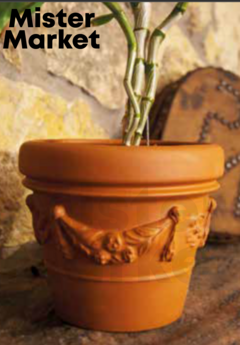Maceta Terracota Barro Festoneada Clasico Jardin Decoracion Blum - comprar online