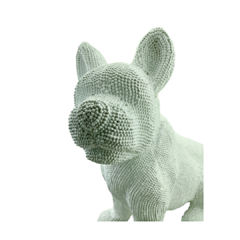 Figura Bulldog Frances 39cm Perro Puntos blanco en internet