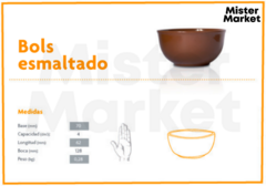 Terrina Esmaltada Bols Barro Bazar Blum - comprar online