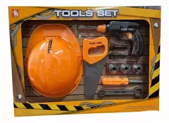Set Herramientas Con Casco Juguete Didactico Construye - comprar online