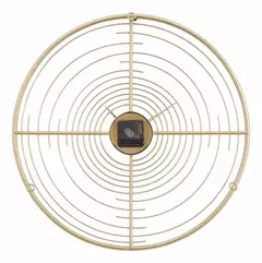 Reloj De Pared Redondo De Metal Moderno 50cm Deco Mk - Mister Market Mayorista