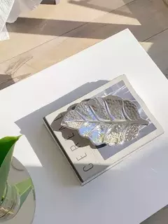 Bandeja Plateada Llaves Alhajero Deco Cerámica 25x16cm Vv - tienda online
