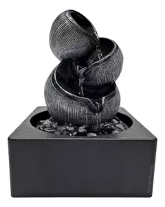 Fuente Agua Mediana 24cm Cascada Vasijas Moderna