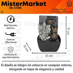 Fuente De Agua Chica Ganesha Tres Vasijas 18cm - comprar online