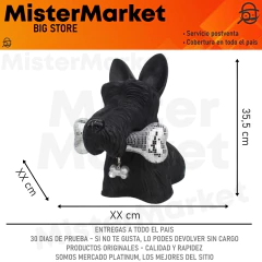 Figura Escultura Adorno Perro Terrier Resina 35.5cm Zn Ct - comprar online