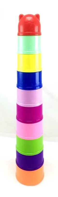Torre Apilable Encastre Juego Didactico Aprendizaje Ap - comprar online