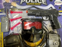Kit Super Policia C/pechera Pistola + Accesorios Disfraz - Mister Market Mayorista
