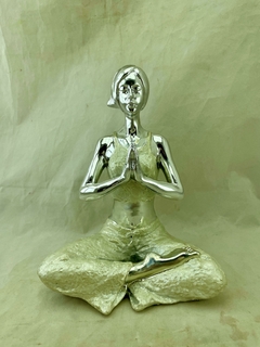 Figura Yoga Escultura 24cm Meditacion racion - comprar online