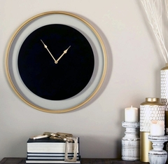 Reloj De Pared Redondo Metal 60cm Deco Liso Mk en internet