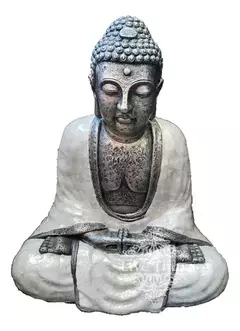 Buda Thai Mediano Meditación Escultura Resina Nacar Int