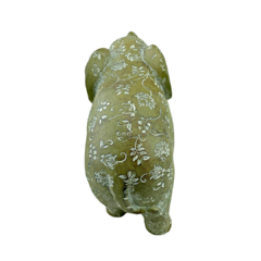 Figura rativa Elefante Chico 16.5cm Resina Flores en internet