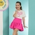 Conjunto Infantil Tee + Short-Saia Balonê Raquete