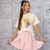 Conjunto T-Shirt e Saia com Short Bobbie Goods - Gio Baby para Meninas