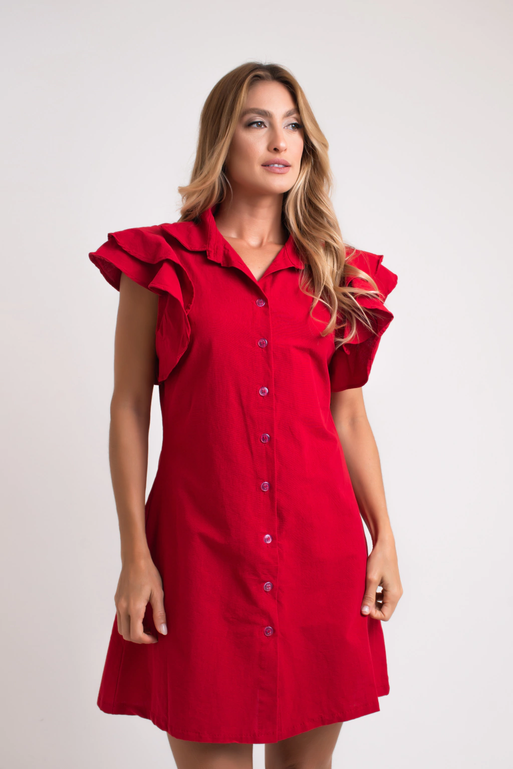 VESTIDO CARMIM