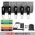 Conjunto de Bandas de Resistência Musculação Guia de Fitness Exercícios 7X B
