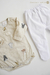 AJUAR BODY PIMA + RANITA JERSEY DE ALGODÓN SALVAJE/BLANCO - comprar online