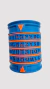 Juego Portalápices azul - naranja: "Diseño Vertical" - tienda online
