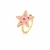 ANEL DE ESTRELA ESMALTADO ROSA