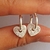 Argollas Corazón Colgantes