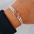 Pulsera Semi Esclava Grumet Corazón 7mm 6.5cm