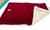 Colchoneta de pana roja con peluche