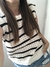 Remera hilo rayada sin mangas - comprar online
