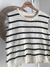 Remera hilo rayada sin mangas