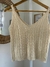 Musculosa hilo lisa bretel fino