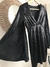 Vestido lentejuelas manga larga amplia - comprar online