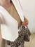 Falda print corta con volado - tienda online