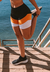 Short Fitness Preto Detalhe Amarelo e Branco REF: LC38