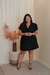 Vestido AMANDA em alfaiataria PRETO - Florall Plus