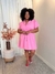 Vestido AMANDA em alfaiataria ROSA - comprar online