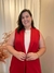 Conjunto de Colete + Shorts Saia - Macarron VERMELHO
