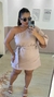 Conjunto Shorts saia + blusa Camila ( ROSE ) - loja online