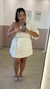 Conjunto Shorts saia + blusa Camila ( OFF WHITE ) na internet
