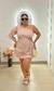 Conjunto Shorts saia + blusa Camila ( ROSE )