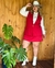 Conjunto de Colete + Shorts Saia - Macarron VERMELHO - comprar online
