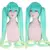 Peruca Hatsune Miku - Vocaloid na internet
