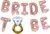 globo letrero Bride to be metalizado