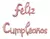Letrero globo Feliz Cumpleaños