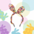 Diadema orejas de conejo dots