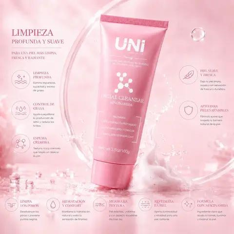 LIMPIADOR FACIAL NIACINAMIDA 100G UNI UNI02642 / 2642