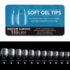 SOFT GEL TIPS 6763 MEDIUM ALMOND