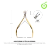 G Alicate para cutículas dorada 7mm Cherimoya BH003109D / 6894