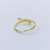 Anel liso snake banhado a ouro 18K - loja online