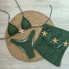 Biquíni Moda Praia 3 peças - Cores Diversas