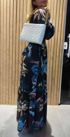 Bolsa Branca com alça dourada - loja online